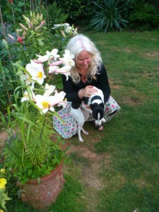 In the garden with Betsy
