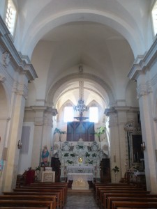 Inside the church, Carpignano