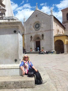 In the Piazza in Norcia.