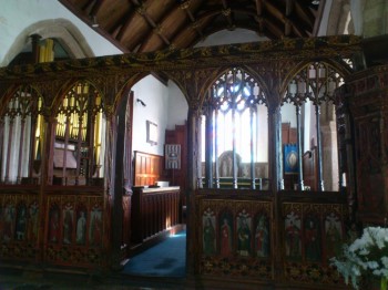 Holne Church rood screen 1480