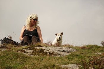 On Dartmoor, looking at Frankie