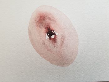 Infant. Tear. Egg. Watercolour. Kate Walters 2017